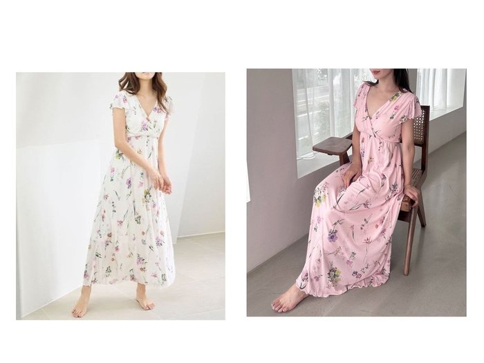 【SNIDEL HOME/スナイデル ホーム】の【接触冷感】カットカシュクールワンピース おすすめ人気トレンドファッション通販アイテム 人気、トレンドファッション・服の通販 founy(ファニー) ファッション Fashion レディースファッション Fashion for Women ワンピース Dresses なめらか Smooth, Silky Texture イエロー Yellow カシュクール Wrap Design カットソー Cut and Sewn Top カラフル Colorful Design フェミニン Feminine, Girly フラワー Flower, Floral フレア Flare, Flared ロマンティック Romantic, Feminine Style エレガント 上品 Elegant |ID:crp329100000220913
