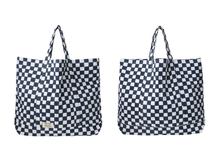 【SZ Blockprints/エスゼット ブロックプリント】のOVERSIZE TOTE CHECK オーバーサイズトートバッグ おすすめ人気トレンドファッション通販アイテム 人気、トレンドファッション・服の通販 founy(ファニー) 　ファッション　Fashion　レディースファッション　Fashion for Women　バッグ　Bags　2025年　2025　2025-2026秋冬・A/W　Autumn/Winter 2025–26 AW25–26　チェック　Check, Plaid, Tartan　ブロック　Block, Solid Block Pattern　旅行　Travel　A/W・秋冬　Autumn/Winter　|ID:crp329100000220939