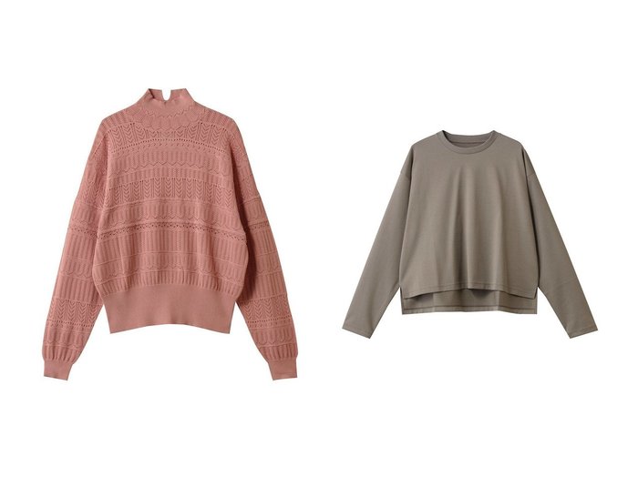 【three dots/スリー ドッツ】のシルキーコットン ライトロングスリーブ&ソフトシアー レーストップス おすすめ人気トレンドファッション通販アイテム 人気、トレンドファッション・服の通販 founy(ファニー) 　ファッション　Fashion　レディースファッション　Fashion for Women　トップス・カットソー　Cut & Sew Tops　シャツ・ブラウス・オフィスカジュアル　Elegant Blouses & Button-Ups　ロングTシャツ・Tシャツ　Longline T-Shirts & Tees　カットソー・ベーシックTシャツ　Cut-and-Sewn Tops / Stretch Tees & Basics　ニット　Knit Tops & Sweaters　カジュアルプルオーバー・ニットトップス　Pullovers & Knit Tops / Casual Pullovers　2025年　2025　2025-2026秋冬・A/W　Autumn/Winter 2025–26 AW25–26　インナー　Innerwear　コンパクト　Compact, Small Size　シンプル　Simple, Minimal　ジャケット　Jacket, Outerwear　スリット　Slit, Slit Detail　スリーブ　Sleeve, Long Sleeve / Short Sleeve　ベーシック　Basic, Essential　ロング　Long, Long-Length　A/W・秋冬　Autumn/Winter　|ID:crp329100000220969