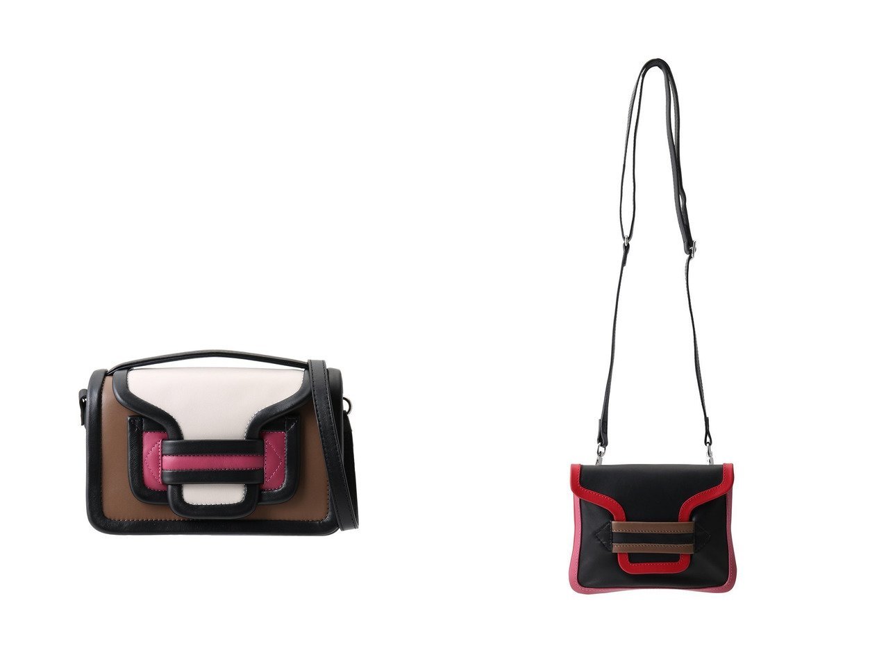 【PIERRE HARDY/ピエール アルディ】のALPHA POUCH 2wayショルダーバッグ&ALPHA 2wayハンドバッグ おすすめ人気トレンドファッション通販アイテム インテリア・キッズ・メンズ・レディースファッション・服の通販 founy(ファニー) 　ファッション　Fashion　レディースファッション　Fashion for Women　バッグ　Bags　2025年　2025　2025-2026秋冬・A/W　Autumn/Winter 2025–26 AW25–26　コレクション　Collection, Seasonal Line　フォルム　Silhouette, Form　モダン　Modern, Contemporary　A/W・秋冬　Autumn/Winter　ブラック系　Black　グリーン系　Green　|ID:crp329100000220992