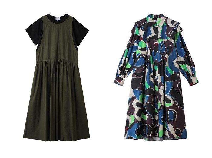 【LANVIN en Bleu/ランバン オン ブルー】のカットレイヤードコンビワンピース&Art of Danceシャツワンピース おすすめ人気トレンドファッション通販アイテム 人気、トレンドファッション・服の通販 founy(ファニー) ファッション Fashion レディースファッション Fashion for Women ワンピース Dresses チュニック Tunic Tops & Dresses シャツワンピース / 1枚で着映えコーデ Shirt Dresses 2025年 2025 2025-2026秋冬・A/W Autumn/Winter 2025–26 AW25–26 コンビ Combo, Combination Style シンプル Simple, Minimal チュニック Tunic, Long Top ロング Long, Long-Length A/W・秋冬 Autumn/Winter |ID:crp329100000220998