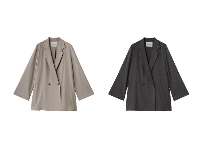 【MIDIUMISOLID/ミディウミソリッド】のdouble breasted light JK ジャケット おすすめ人気トレンドファッション通販アイテム 人気、トレンドファッション・服の通販 founy(ファニー) ファッション Fashion レディースファッション Fashion for Women アウター Coat / Outerwear Collection レディースジャケット・軽アウター Jackets 2025年 2025 2025-2026秋冬・A/W Autumn/Winter 2025–26 AW25–26 ジャケット Jacket, Outerwear スタイリッシュ Stylish, Fashionable スリーブ Sleeve, Long Sleeve / Short Sleeve ダブル Double, Double-Breasted マニッシュ Mannish, Boyish ロング Long, Long-Length A/W・秋冬 Autumn/Winter |ID:crp329100000221018