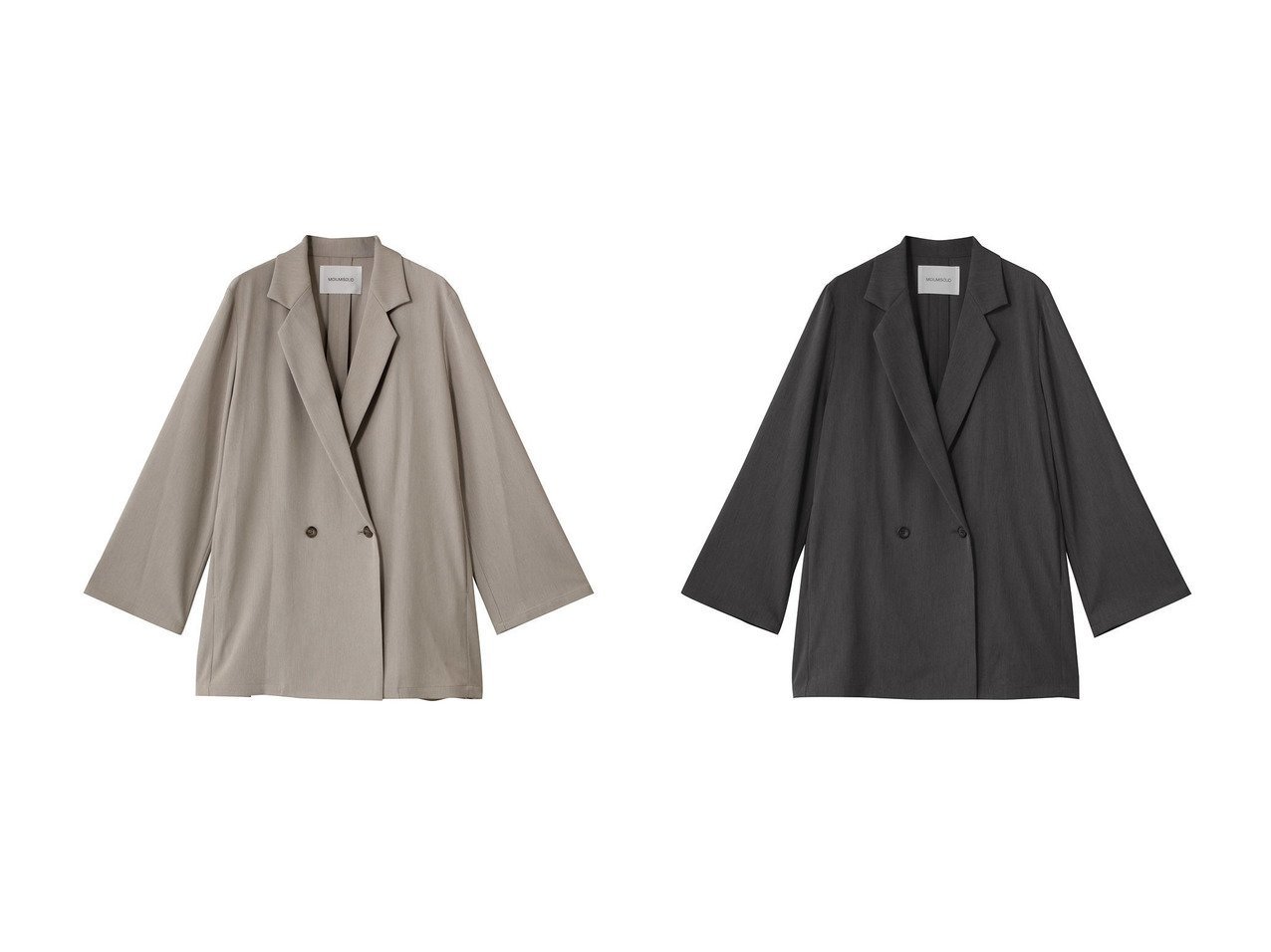 【MIDIUMISOLID/ミディウミソリッド】のdouble breasted light JK ジャケット おすすめ人気トレンドファッション通販アイテム インテリア・キッズ・メンズ・レディースファッション・服の通販 founy(ファニー) 　ファッション　Fashion　レディースファッション　Fashion for Women　アウター　Coat / Outerwear Collection　レディースジャケット・軽アウター　Jackets　2025年　2025　2025-2026秋冬・A/W　Autumn/Winter 2025–26 AW25–26　ジャケット　Jacket, Outerwear　スタイリッシュ　Stylish, Fashionable　スリーブ　Sleeve, Long Sleeve / Short Sleeve　ダブル　Double, Double-Breasted　マニッシュ　Mannish, Boyish　ロング　Long, Long-Length　A/W・秋冬　Autumn/Winter　ベージュ系　Beige　グレー系　Gray　ブラック系　Black　|ID:crp329100000221018