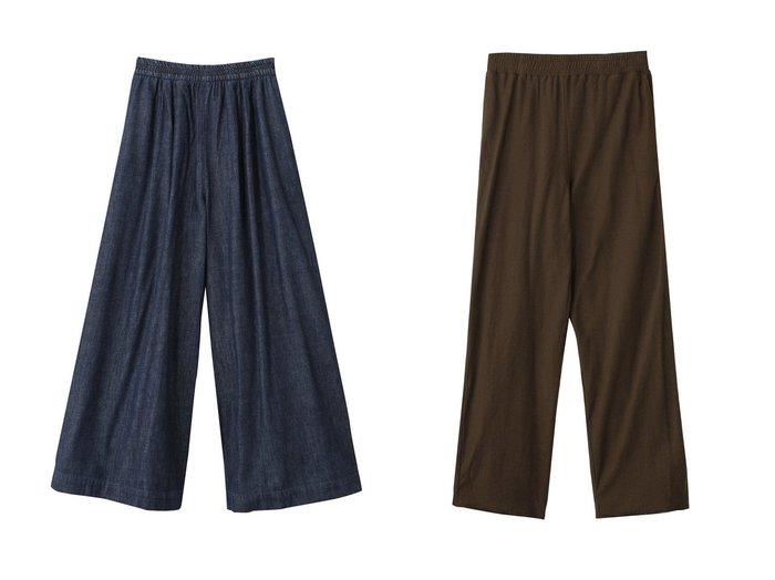 【Max Mara/マックスマーラ】の【Weekend Max Mara】LUBIANA デニムパンツ&【1er Arrondissement/プルミエ アロンディスモン】の【GREYCHORD】 LONA ワイドストレートパンツ おすすめ人気トレンドファッション通販アイテム 人気、トレンドファッション・服の通販 founy(ファニー) ファッション Fashion レディースファッション Fashion for Women パンツ Pants & Trousers デニムパンツ・ジーンズ・美脚デニム Denim Jeans & Pants 2025年 2025 2025-2026秋冬・A/W Autumn/Winter 2025–26 AW25–26 デニム Denim, Jeans Material ワイド Wide, Wide Fit エレガント 上品 Elegant A/W・秋冬 Autumn/Winter |ID:crp329100000221025