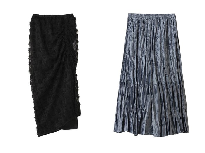 【1er Arrondissement/プルミエ アロンディスモン】の【near.nippon】ポップコーンレースドロストスカート&【mizuiro ind/ミズイロ インド】のsatin washer pleats SK スカート おすすめ人気トレンドファッション通販アイテム 人気、トレンドファッション・服の通販 founy(ファニー) ファッション Fashion レディースファッション Fashion for Women スカート Skirts ロングスカート Long Skirts / Maxi & Midi Skirts 2025年 2025 2025-2026秋冬・A/W Autumn/Winter 2025–26 AW25–26 おすすめ Recommended / Our Picks ギャザー Gathered, Ruffled デニム Denim, Jeans Material トレンカ Treggings, Stirrup Leggings ドレープ Drape, Draping Fabric ペチコート Petticoat, Underskirt レース Lace, Lace Fabric ロング Long, Long-Length A/W・秋冬 Autumn/Winter |ID:crp329100000221027