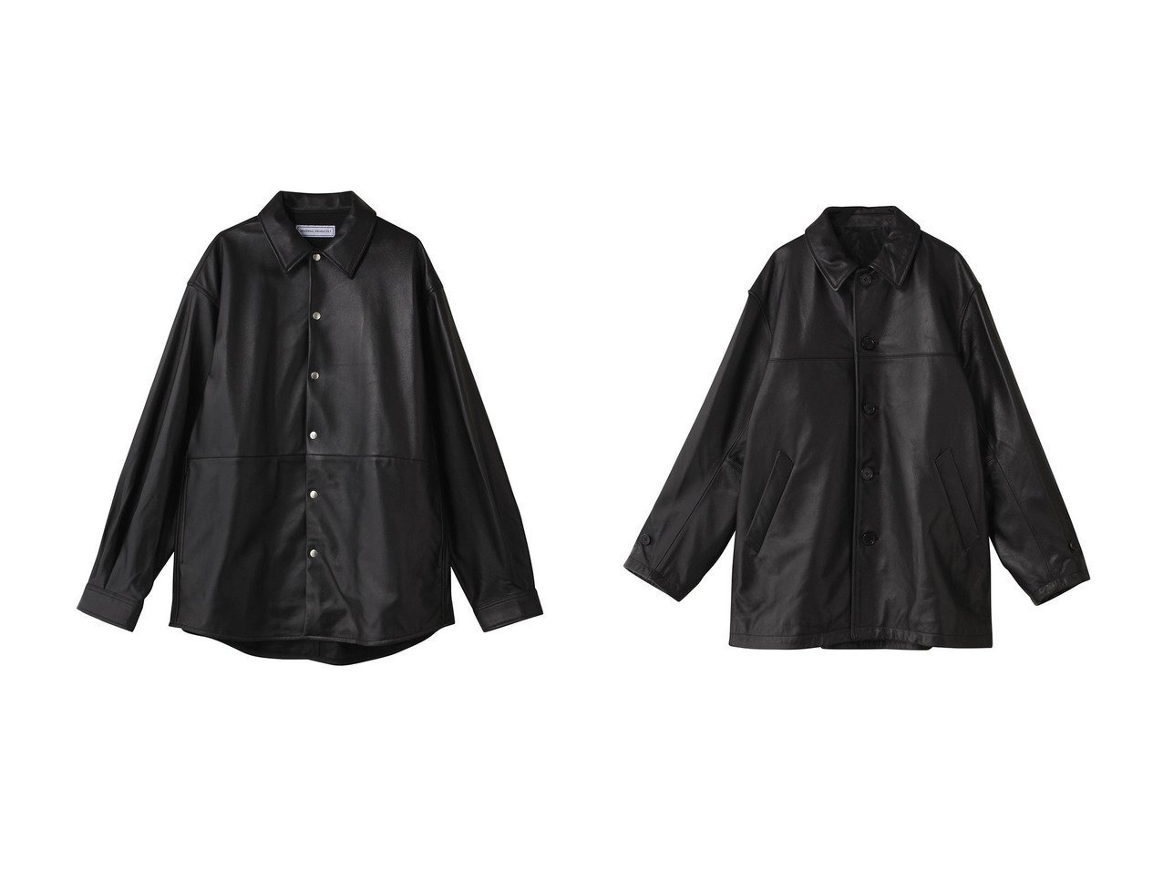 【UNIVERSAL PRODUCTS / MEN/ユニバーサルプロダクツ】の【MEN】シャツジャケット&【MEN】レザーコート おすすめ人気トレンドファッション通販アイテム インテリア・キッズ・メンズ・レディースファッション・服の通販 founy(ファニー) 　ファッション　Fashion　メンズファッション　Fashion for Men　アウター　Men's Coats Outerwear　2025年　2025　2025-2026秋冬・A/W　Autumn/Winter 2025–26 AW25–26　ジャケット　Jacket, Outerwear　A/W・秋冬　Autumn/Winter　羽織　Haori, Light Jacket　軽量　Lightweight, Ultra Light　なめらか　Smooth, Silky Texture　インナー　Innerwear　シンプル　Simple, Minimal　ロング　Long, Long-Length　ブラック系　Black　|ID:crp329100000221032