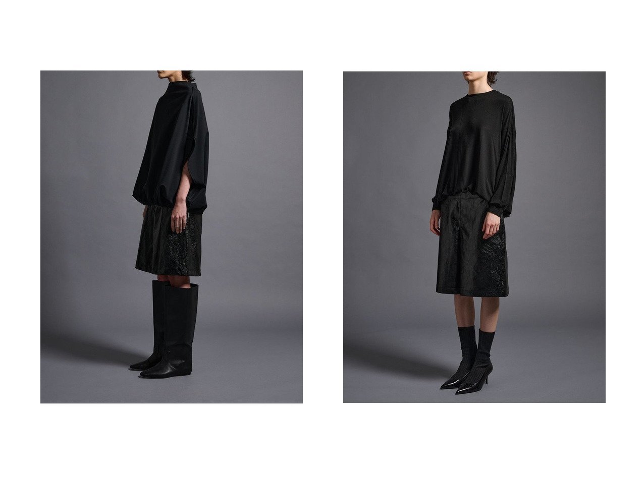 【COGTHEBIGSMOKE/コグ ザビッグスモーク】の03 MACY NARROW SLV CREW NECK TOP&10 BELL TOP おすすめ人気トレンドファッション通販アイテム インテリア・キッズ・メンズ・レディースファッション・服の通販 founy(ファニー) 　ファッション　Fashion　レディースファッション　Fashion for Women　トップス・カットソー　Cut & Sew Tops　シャツ・ブラウス・オフィスカジュアル　Elegant Blouses & Button-Ups　ロングTシャツ・Tシャツ　Longline T-Shirts & Tees　カットソー・ベーシックTシャツ　Cut-and-Sewn Tops / Stretch Tees & Basics　クール　Cool, Chic　ショート　Short, Short Length　スリーブ　Sleeve, Long Sleeve / Short Sleeve　ダブル　Double, Double-Breasted　フェイス　Face, Facial Design　ブラウジング　Blouson Silhouette, Cinched Waist　A/W・秋冬　Autumn/Winter　2025年　2025　2025-2026秋冬・A/W　Autumn/Winter 2025–26 AW25–26　コンパクト　Compact, Small Size　シンプル　Simple, Minimal　スクエア　Square, Square Shape　ロング　Long, Long-Length　ワイド　Wide, Wide Fit　定番　Standard, Basic Item　旅行　Travel　ブラック系　Black　|ID:crp329100000221059