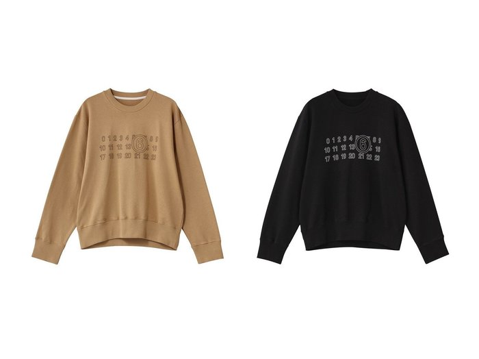 【MM6 Maison Martin Margiela/エムエム6 メゾン マルタン マルジェラ】のロゴ スウェットシャツ おすすめ人気トレンドファッション通販アイテム 人気、トレンドファッション・服の通販 founy(ファニー) ファッション Fashion レディースファッション Fashion for Women トップス・カットソー Cut & Sew Tops シャツ・ブラウス・オフィスカジュアル Elegant Blouses & Button-Ups レディースパーカー・カジュアルフーディー Casual Hoodies & Sweatshirts ロングTシャツ・Tシャツ Longline T-Shirts & Tees スウェット・クルーネックトップス Sweatshirts & Crewnecks / Relaxed Fit Sweat Tops カットソー・ベーシックTシャツ Cut-and-Sewn Tops / Stretch Tees & Basics 2025年 2025 2025-2026秋冬・A/W Autumn/Winter 2025–26 AW25–26 スタイリッシュ Stylish, Fashionable スタンダード Standard, Basic ロング Long, Long-Length 定番 Standard, Basic Item A/W・秋冬 Autumn/Winter |ID:crp329100000221079