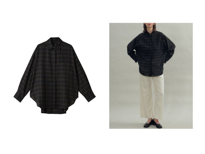 【FLORENT/フローレント】のウール ミックス チェック シャツ おすすめ人気トレンドファッション通販アイテム 人気、トレンドファッション・服の通販 founy(ファニー) ファッション Fashion レディースファッション Fashion for Women トップス・カットソー Cut & Sew Tops シャツ・ブラウス・オフィスカジュアル Elegant Blouses & Button-Ups 2025年 2025 2025-2026秋冬・A/W Autumn/Winter 2025–26 AW25–26 スリーブ Sleeve, Long Sleeve / Short Sleeve チェック Check, Plaid, Tartan ミックス Mix, Mixed Style ロング Long, Long-Length A/W・秋冬 Autumn/Winter |ID:crp329100000221080