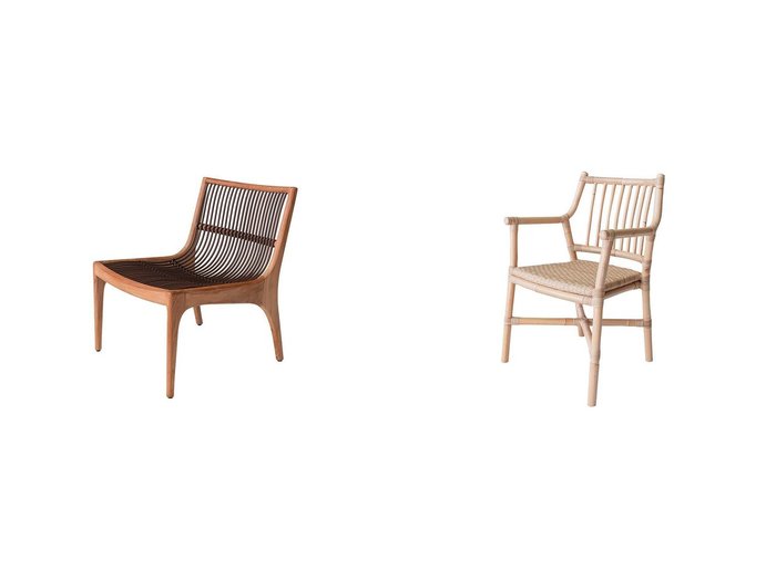 【SHIKADA SHITSURAI RATTAN/シカダ シツライ ラタン】のナチュラルラタンシリーズ ローチェア SLC02PT アウトドア&ナチュラルラタンシリーズ ダイニングチェア SDC03PHN アウトドア おすすめ人気トレンドファッション通販アイテム 人気、トレンドファッション・服の通販 founy(ファニー) アウトドア Outdoor Clothing ラタン Rattan, Woven Rattan 手編み Hand-Knitted, Handmade Knit |ID:crp329100000221087