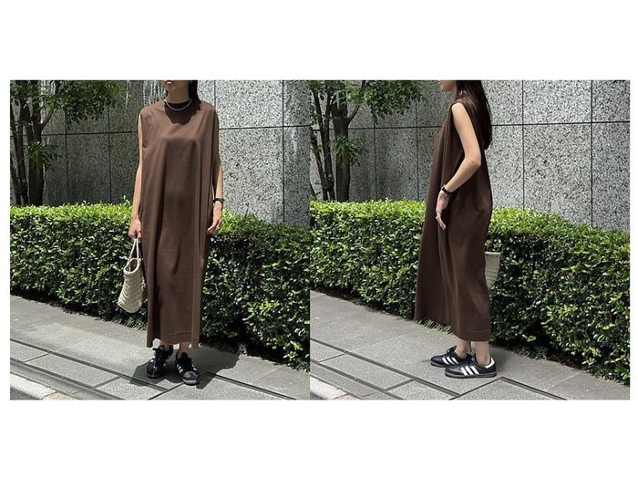 【SLOANE/スローン】の【Marisol別注】カットソーワンピース おすすめ人気トレンドファッション通販アイテム 人気、トレンドファッション・服の通販 founy(ファニー) ファッション Fashion レディースファッション Fashion for Women ワンピース Dresses ショルダー Shoulder, Shoulder Strap ストレッチ Stretch, Stretchy Fabric スリット Slit, Slit Detail トレンド Trend, Trending Now ノースリーブ Sleeveless, No-Sleeve フォーマル Formal, Dressy フラット Flat, Flat Shoes 別注 Limited Edition, Custom Order 洗える Machine Washable |ID:crp329100000221123