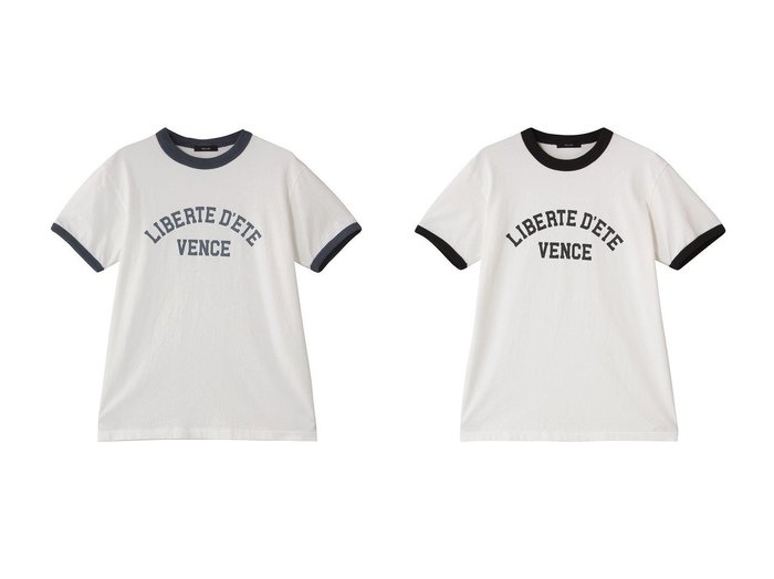【allureville/アルアバイル】のヴィンテージライクリンガーTシャツ おすすめ人気トレンドファッション通販アイテム 人気、トレンドファッション・服の通販 founy(ファニー) 　ファッション　Fashion　レディースファッション　Fashion for Women　トップス・カットソー　Cut & Sew Tops　シャツ・ブラウス・オフィスカジュアル　Elegant Blouses & Button-Ups　ロングTシャツ・Tシャツ　Longline T-Shirts & Tees　カットソー・ベーシックTシャツ　Cut-and-Sewn Tops / Stretch Tees & Basics　ショート　Short, Short Length　シンプル　Simple, Minimal　スリーブ　Sleeve, Long Sleeve / Short Sleeve　デニム　Denim, Jeans Material　フロント　Front, Front Design　ヴィンテージ　Vintage Style　新作・新入荷　New Arrivals / New In　|ID:crp329100000221133