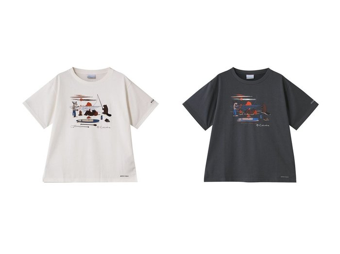 【Columbia/コロンビア】のウィメンズレイクトゥーアベニューショートスリーブTシャツ おすすめ人気トレンドファッション通販アイテム 人気、トレンドファッション・服の通販 founy(ファニー) 　ファッション　Fashion　レディースファッション　Fashion for Women　トップス・カットソー　Cut & Sew Tops　シャツ・ブラウス・オフィスカジュアル　Elegant Blouses & Button-Ups　ロングTシャツ・Tシャツ　Longline T-Shirts & Tees　カットソー・ベーシックTシャツ　Cut-and-Sewn Tops / Stretch Tees & Basics　2025年　2025　2025-2026秋冬・A/W　Autumn/Winter 2025–26 AW25–26　アウトドア　Outdoor Clothing　グラフィック　Graphic, Graphic Design　ショート　Short, Short Length　スリーブ　Sleeve, Long Sleeve / Short Sleeve　ベーシック　Basic, Essential　A/W・秋冬　Autumn/Winter　|ID:crp329100000221138