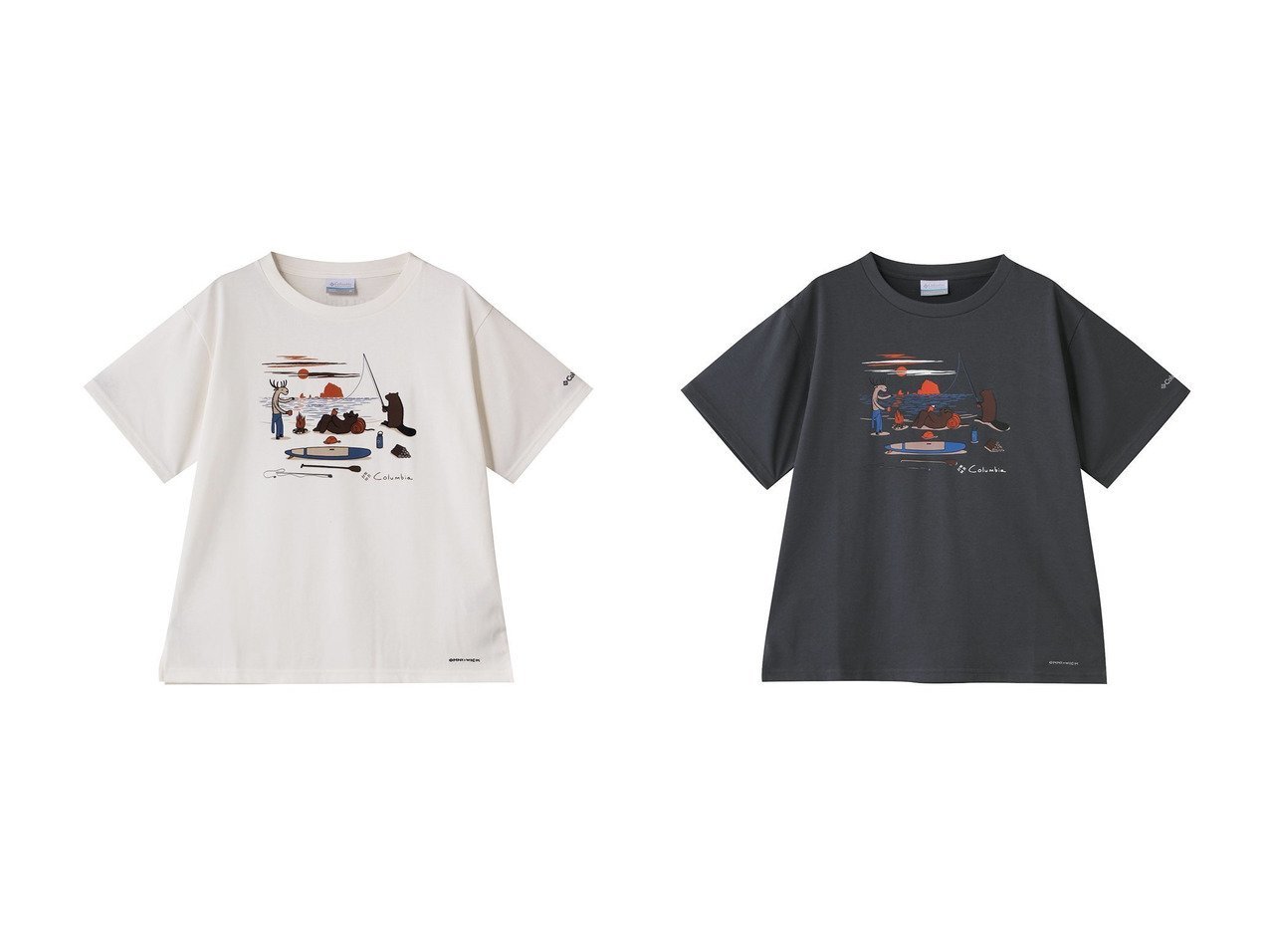 【Columbia/コロンビア】のウィメンズレイクトゥーアベニューショートスリーブTシャツ おすすめ人気トレンドファッション通販アイテム インテリア・キッズ・メンズ・レディースファッション・服の通販 founy(ファニー) 　ファッション　Fashion　レディースファッション　Fashion for Women　トップス・カットソー　Cut & Sew Tops　シャツ・ブラウス・オフィスカジュアル　Elegant Blouses & Button-Ups　ロングTシャツ・Tシャツ　Longline T-Shirts & Tees　カットソー・ベーシックTシャツ　Cut-and-Sewn Tops / Stretch Tees & Basics　2025年　2025　2025-2026秋冬・A/W　Autumn/Winter 2025–26 AW25–26　アウトドア　Outdoor Clothing　グラフィック　Graphic, Graphic Design　ショート　Short, Short Length　スリーブ　Sleeve, Long Sleeve / Short Sleeve　ベーシック　Basic, Essential　A/W・秋冬　Autumn/Winter　|ID:crp329100000221138