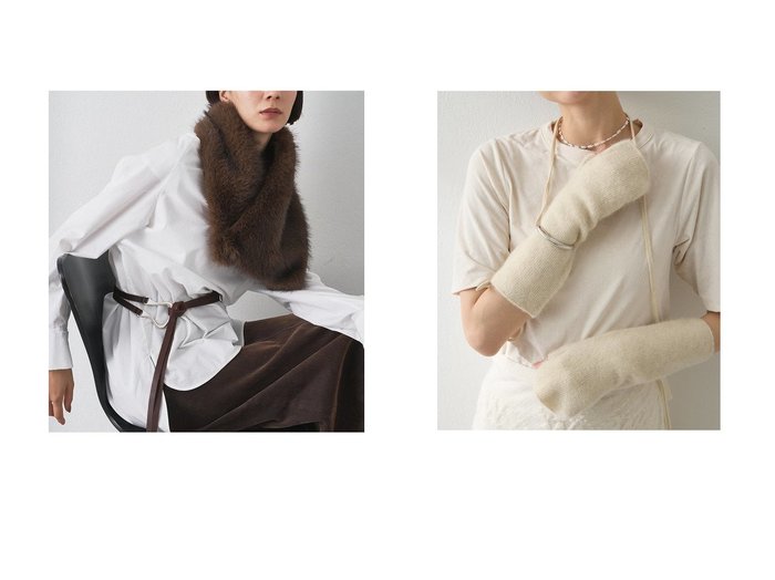 【Whim Gazette/ウィムガゼット】の【THROW】別注カラーアームウォーマー&【THROW】フェイクファーショール おすすめ人気トレンドファッション通販アイテム 人気、トレンドファッション・服の通販 founy(ファニー) 　ファッション　Fashion　レディースファッション　Fashion for Women　ストール　Soft & Warm Scarves　マフラー・スヌード / 冬小物の定番　Scarves & Mufflers　オレンジ　Orange　カットソー　Cut and Sewn Top　シンプル　Simple, Minimal　ストール　Stole, Wrap　フォルム　Silhouette, Form　ブランケット　Blanket, Throw Blanket　別注　Limited Edition, Custom Order　防寒　Cold Protection, Winter-Ready　モダン　Modern, Contemporary　ロング　Long, Long-Length　A/W・秋冬　Autumn/Winter　おすすめ　Recommended / Our Picks　2025年　2025　2025-2026秋冬・A/W　Autumn/Winter 2025–26 AW25–26　マフラー　Scarf, Muffler　エレガント 上品　Elegant　|ID:crp329100000221162