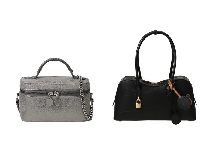 【STELLA McCARTNEY/ステラ マッカートニー】のFalabella シャイニードットシャモアバニティケース&Stella Ryder Medium パターンエンボスボストンバッグ おすすめ人気トレンドファッション通販アイテム 人気、トレンドファッション・服の通販 founy(ファニー) ファッション Fashion レディースファッション Fashion for Women バッグ Bags 2025年 2025 2025-2026秋冬・A/W Autumn/Winter 2025–26 AW25–26 シャイニー Shiny, Glossy Finish シルバー Silver, Metallic Silver チェーン Chain, Chain Strap パーティ Party, Party Style フォルム Silhouette, Form リュクス Luxury, Elegant, High-End, Chic A/W・秋冬 Autumn/Winter |ID:crp329100000221165