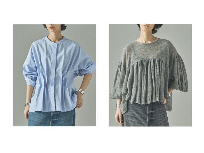 【Curensology/カレンソロジー】のフラッフィーギャザーニットプルオーバー&タックペプラムブラウス おすすめ人気トレンドファッション通販アイテム 人気、トレンドファッション・服の通販 founy(ファニー) ファッション Fashion レディースファッション Fashion for Women トップス・カットソー Cut & Sew Tops シャツ・ブラウス・オフィスカジュアル Elegant Blouses & Button-Ups ニット Knit Tops & Sweaters カジュアルプルオーバー・ニットトップス Pullovers & Knit Tops / Casual Pullovers 2025年 2025 2025-2026秋冬・A/W Autumn/Winter 2025–26 AW25–26 おすすめ Recommended / Our Picks シェイプ Shape, Slim Fit スリーブ Sleeve, Long Sleeve / Short Sleeve タイトスカート Pencil Skirt, Tight Skirt ペプラム Peplum, Flared Hem リアル Real, Realistic リネン Linen, Linen Fabric ロング Long, Long-Length 日本製 Made In Japan A/W・秋冬 Autumn/Winter |ID:crp329100000221205