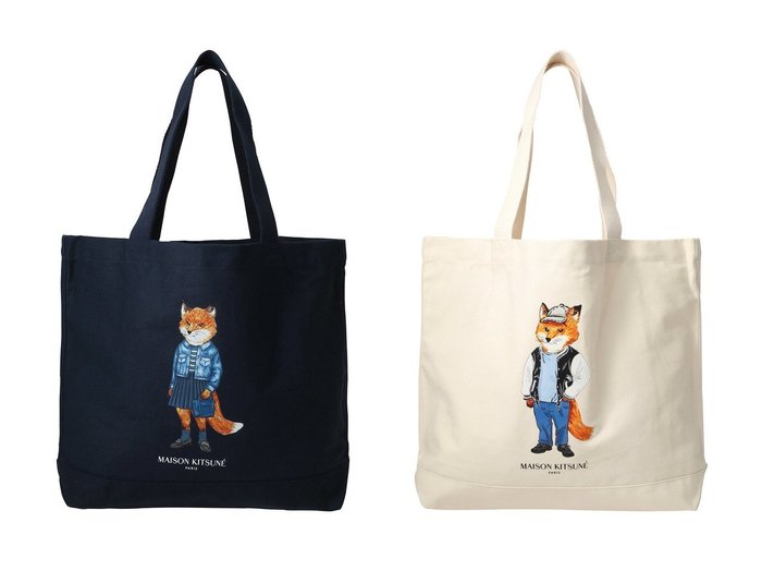 【MAISON KITSUNE/メゾン キツネ】の【UNISEX】DRESSED FOX トートバッグ&【UNISEX】DRESSED FOX トートバッグ おすすめ人気トレンドファッション通販アイテム 人気、トレンドファッション・服の通販 founy(ファニー) ファッション Fashion レディースファッション Fashion for Women ワンピース Dresses フォーマル・パーティードレス・結婚式用ドレス Elegant & Casual Dresses バッグ Bags ユニセックス Unisex, Genderless イラスト Illustration キャップ Cap, Baseball Cap キャンバス Canvas, Canvas Fabric クール Cool, Chic ポケット Pocket, Pocket Detail 新作・新入荷 New Arrivals / New In |ID:crp329100000221210