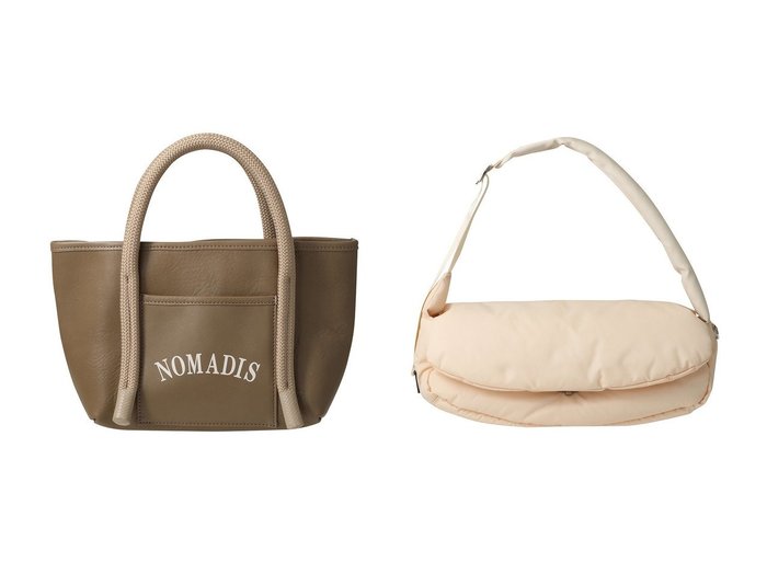 【1er Arrondissement/プルミエ アロンディスモン】の【NOMADIS】 JOY ミニトートバッグ&【NOMADIS】 LUCK ショルダーバッグ おすすめ人気トレンドファッション通販アイテム 人気、トレンドファッション・服の通販 founy(ファニー) 　ファッション　Fashion　レディースファッション　Fashion for Women　バッグ　Bags　2025年　2025　2025-2026秋冬・A/W　Autumn/Winter 2025–26 AW25–26　クール　Cool, Chic　スクエア　Square, Square Shape　スタイリッシュ　Stylish, Fashionable　フォルム　Silhouette, Form　ポケット　Pocket, Pocket Detail　A/W・秋冬　Autumn/Winter　|ID:crp329100000221212