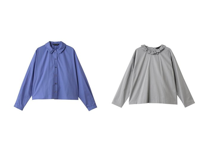 【mizuiro ind/ミズイロ インド】のdouble collars shirt シャツ&O shirt シャツ おすすめ人気トレンドファッション通販アイテム 人気、トレンドファッション・服の通販 founy(ファニー) 　ファッション　Fashion　レディースファッション　Fashion for Women　トップス・カットソー　Cut & Sew Tops　シャツ・ブラウス・オフィスカジュアル　Elegant Blouses & Button-Ups　2025年　2025　2025-2026秋冬・A/W　Autumn/Winter 2025–26 AW25–26　スリーブ　Sleeve, Long Sleeve / Short Sleeve　ダブル　Double, Double-Breasted　バランス　Balance, Style Balance　パーティ　Party, Party Style　マニッシュ　Mannish, Boyish　ロング　Long, Long-Length　A/W・秋冬　Autumn/Winter　|ID:crp329100000221220