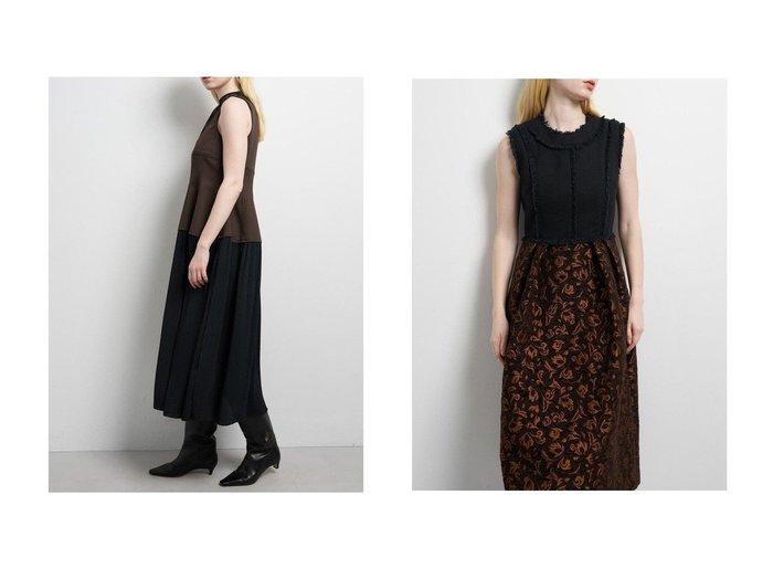 【LANVIN en Bleu/ランバン オン ブルー】のジャガードコンビワンピース&プリーツコンビマットサテンワンピース おすすめ人気トレンドファッション通販アイテム 人気、トレンドファッション・服の通販 founy(ファニー) ファッション Fashion レディースファッション Fashion for Women ワンピース Dresses チュニック Tunic Tops & Dresses コクーン Cocoon, Cocoon Silhouette サテン Satin, Glossy Fabric シェイプ Shape, Slim Fit シャドー Shadow, Subtle Pattern ストライプ Stripe, Striped Pattern ストレッチ Stretch, Stretchy Fabric チュニック Tunic, Long Top チュール Tulip, Tulip Motif ドッキング Docking, Mixed Material ドレス Dress, One-Piece ファブリック Fabric, Textile フォルム Silhouette, Form プリーツ Pleats, Pleated ミックス Mix, Mixed Style ロング Long, Long-Length 新作・新入荷 New Arrivals / New In |ID:crp329100000221222