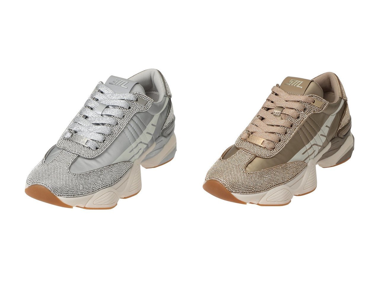 【STEVE MADDEN/スティーブマデン】のSETBACK-R ラインストーンスニーカー おすすめ人気トレンドファッション通販アイテム インテリア・キッズ・メンズ・レディースファッション・服の通販 founy(ファニー) 　ファッション　Fashion　レディースファッション　Fashion for Women　2025年　2025　2025-2026秋冬・A/W　Autumn/Winter 2025–26 AW25–26　シューズ　Shoes, Footwear　ストーン　Stone, Gem-Like　スニーカー　Sneakers, Trainers　スポーティ　Sporty, Casual Athletic　ラグジュアリー　Luxury, Elegant　A/W・秋冬　Autumn/Winter　ブラック系　Black　シルバー系　Silver　ゴールド系　Gold　|ID:crp329100000221265
