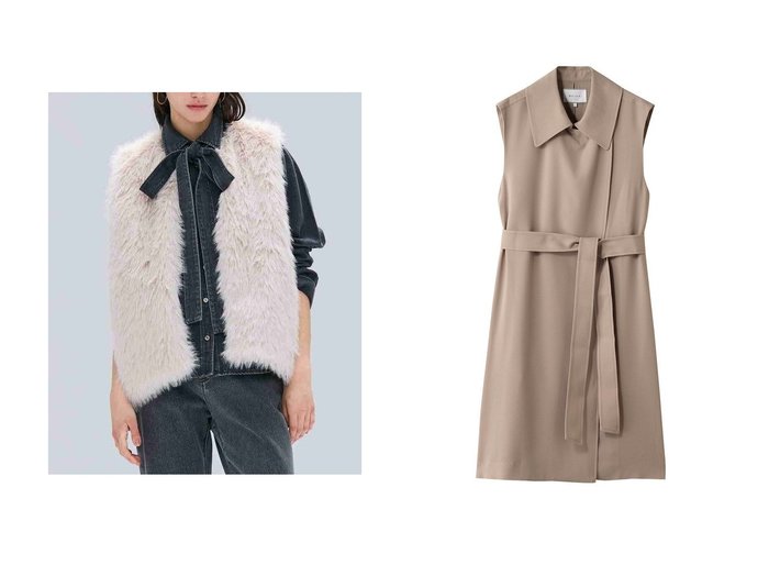 【BEIGE,/ベイジ,】のELSA(エルザ)/フェイクファージレ&FLEUR(フルール)/ラップデザインロングジレ おすすめ人気トレンドファッション通販アイテム 人気、トレンドファッション・服の通販 founy(ファニー) ファッション Fashion レディースファッション Fashion for Women アウター Coat / Outerwear Collection レディースジャケット・軽アウター Jackets 2025年 2025 2025-2026秋冬・A/W Autumn/Winter 2025–26 AW25–26 シンプル Simple, Minimal ジャケット Jacket, Outerwear ベスト Vest, Waistcoat リュクス Luxury, Elegant, High-End, Chic A/W・秋冬 Autumn/Winter |ID:crp329100000221269