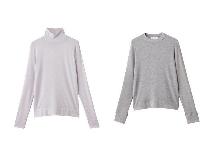 【ebure/エブール】のソフトシアージャージ ハイネックカットソー&ソフトシアージャージ クルーネックカットソー おすすめ人気トレンドファッション通販アイテム 人気、トレンドファッション・服の通販 founy(ファニー) ファッション Fashion レディースファッション Fashion for Women トップス・カットソー Cut & Sew Tops ニット Knit Tops & Sweaters カジュアルプルオーバー・ニットトップス Pullovers & Knit Tops / Casual Pullovers カットソー・ベーシックTシャツ Cut-and-Sewn Tops / Stretch Tees & Basics 2025年 2025 2025-2026秋冬・A/W Autumn/Winter 2025–26 AW25–26 カットソー Cut and Sewn Top シルク Silk, 100% Silk ミドル Middle Length, Mid Height A/W・秋冬 Autumn/Winter |ID:crp329100000221276