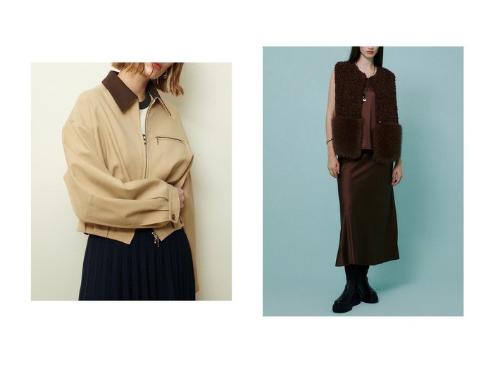 【allureville/アルアバイル】のフェイクボアコンビニットジレ&ステンカラーブルゾン おすすめ人気トレンドファッション通販アイテム インテリア・キッズ・メンズ・レディースファッション・服の通販 founy(ファニー) https://founy.com/ ファッション Fashion レディースファッション Fashion for Women アウター Coat / Outerwear Collection レディースジャケット・軽アウター Jackets ブルゾンジャケット・スポーティアウター Blouson Jackets 2025年 2025 2025-2026秋冬・A/W Autumn/Winter 2025–26 AW25–26 ジャケット Jacket, Outerwear トレンド Trend, Trending Now ブルゾン Blouson, Bomber Jacket A/W・秋冬 Autumn/Winter |ID:crp329100000221326