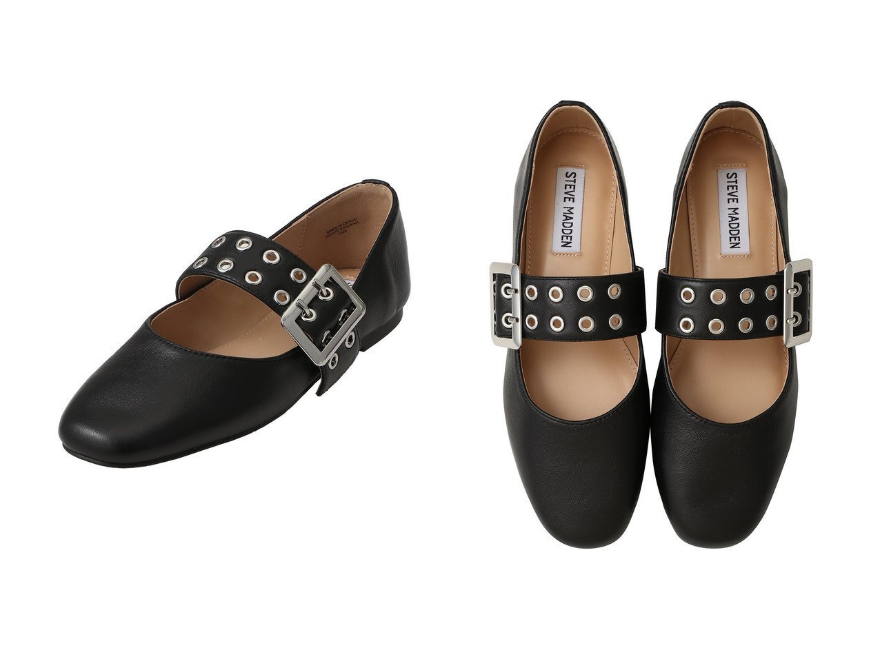 【STEVE MADDEN/スティーブマデン】のATLANTICA メタルバックルフラットシューズ おすすめ人気トレンドファッション通販アイテム インテリア・キッズ・メンズ・レディースファッション・服の通販 founy(ファニー) 　ファッション　Fashion　レディースファッション　Fashion for Women　バッグ　Bags　2025年　2025　2025-2026秋冬・A/W　Autumn/Winter 2025–26 AW25–26　シューズ　Shoes, Footwear　スタイリッシュ　Stylish, Fashionable　フラット　Flat, Flat Shoes　メタル　Metal, Metal Parts　A/W・秋冬　Autumn/Winter　ブラック系　Black　|ID:crp329100000221328