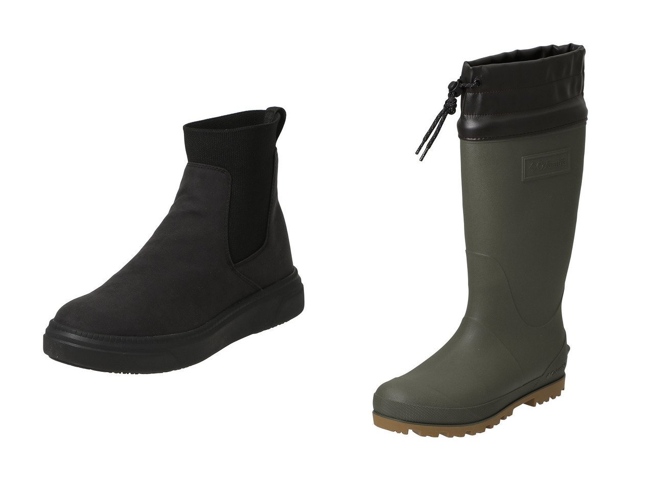【Columbia/コロンビア】のマイレージレイン ツー ブーツ ウォータープルーフ&【UNISEX】ラディーリーフ ツー おすすめ人気トレンドファッション通販アイテム インテリア・キッズ・メンズ・レディースファッション・服の通販 founy(ファニー) 　ファッション　Fashion　レディースファッション　Fashion for Women　アウター　Coat / Outerwear Collection　スポーツウェア　Functional & Stylish Sportswear　スポーツシューズ・ランニングスニーカー　Athletic Shoes / Running Shoes / Training Sneakers　2025年　2025　2025-2026秋冬・A/W　Autumn/Winter 2025–26 AW25–26　アウトドア　Outdoor Clothing　ウォーター　Water　クッション　Cushion, Throw Pillow　ショート　Short, Short Length　ソックス　Socks, Hosiery　トレンド　Trend, Trending Now　フィット　Fit, Slim Fit　A/W・秋冬　Autumn/Winter　ユニセックス　Unisex, Genderless　シューズ　Shoes, Footwear　スポーツ　Sports, Activewear　ベーシック　Basic, Essential　ロング　Long, Long-Length　軽量　Lightweight, Ultra Light　ブラック系　Black　グリーン系　Green　|ID:crp329100000221332