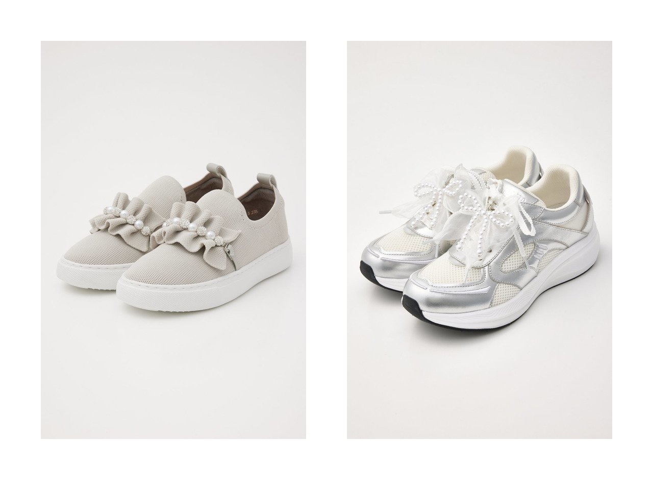 【STACCATO/スタッカート】のピアプットギャザースリッポン&ミーニャ2WAYデコスニーカー【チャーム取り外し可能】 おすすめ人気トレンドファッション通販アイテム インテリア・キッズ・メンズ・レディースファッション・服の通販 founy(ファニー) 　ファッション　Fashion　レディースファッション　Fashion for Women　2025年　2025　2025-2026秋冬・A/W　Autumn/Winter 2025–26 AW25–26　おすすめ　Recommended / Our Picks　アクセサリー　Fashion Accessories　エアリー　Airy Texture　ギャザー　Gathered, Ruffled　シューズ　Shoes, Footwear　ストーン　Stone, Gem-Like　パール　Pearl, Pearl Accent　フラット　Flat, Flat Shoes　フリル　Frill, Ruffle　人気　Popular, Best Seller　A/W・秋冬　Autumn/Winter　軽量　Lightweight, Ultra Light　ブラック系　Black　グレー系　Gray　ホワイト系　White　ゴールド系　Gold　|ID:crp329100000221336