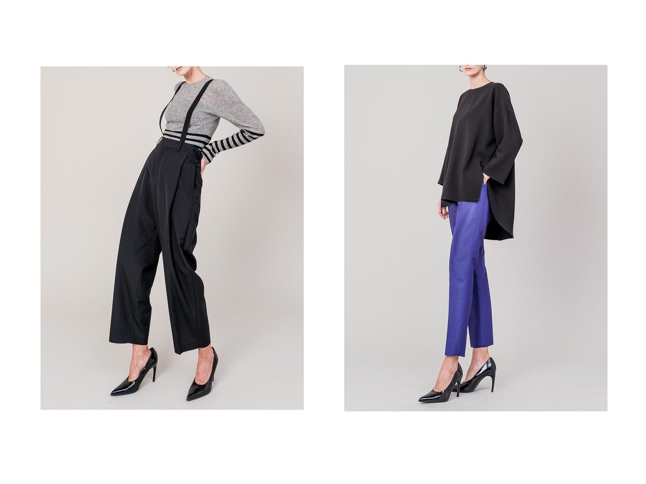 【DOMELLE/ドメル】のバック ラウンド ヘム ブラウス&ウール ポプリン パンツ おすすめ人気トレンドファッション通販アイテム インテリア・キッズ・メンズ・レディースファッション・服の通販 founy(ファニー) 　ファッション　Fashion　レディースファッション　Fashion for Women　パンツ　Pants & Trousers　トップス・カットソー　Cut & Sew Tops　シャツ・ブラウス・オフィスカジュアル　Elegant Blouses & Button-Ups　ロングTシャツ・Tシャツ　Longline T-Shirts & Tees　カットソー・ベーシックTシャツ　Cut-and-Sewn Tops / Stretch Tees & Basics　2025年　2025　2025-2026秋冬・A/W　Autumn/Winter 2025–26 AW25–26　おすすめ　Recommended / Our Picks　クロップド　Cropped, Short Length　セットアップ　Set-Up, Coordinated Outfit　ビッグ　Big, Oversized　フロント　Front, Front Design　ボックス　Boxy, Box Shape　A/W・秋冬　Autumn/Winter　ブルー系　Blue　イエロー系　Yellow　ブラック系　Black　|ID:crp329100000221343