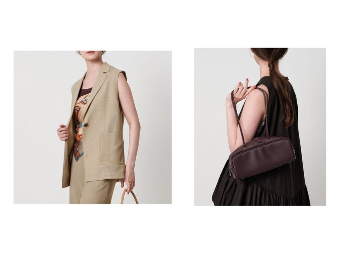 【UNITED ARROWS/ユナイテッドアローズ】のMyuQ KAKU WIDE バッグ&Spiree asami ベスト -防シワ ウォッシャブル- おすすめ人気トレンドファッション通販アイテム 人気、トレンドファッション・服の通販 founy(ファニー) 　ファッション　Fashion　レディースファッション　Fashion for Women　アウター　Coat / Outerwear Collection　トップス・カットソー　Cut & Sew Tops　ベスト&ジレ / 重ね着スタイル　Vests & Gilets　バッグ　Bags　おすすめ　Recommended / Our Picks　インナー　Innerwear　ウォッシャブル　Machine Washable　セットアップ　Set-Up, Coordinated Outfit　パッチ　Patch, Appliqué　ベスト　Vest, Waistcoat　ポケット　Pocket, Pocket Detail　ミックス　Mix, Mixed Style　レース　Lace, Lace Fabric　エレガント 上品　Elegant　夏　Summer　トレンド　Trend, Trending Now　|ID:crp329100000221352