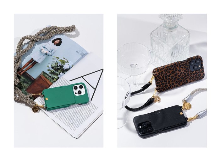 【Louvini Paris/ルヴィニ パリ】のハンドストラップ PETIT KIM&スマホチェーン SCARLETT おすすめ人気トレンドファッション通販アイテム インテリア・キッズ・メンズ・レディースファッション・服の通販 founy(ファニー) https://founy.com/ ファッション Fashion レディースファッション Fashion for Women エレガント 上品 Elegant グリッター Glitter, Sparkle パーティ Party, Party Style ラップ Wrap, Wrap Design 新作・新入荷 New Arrivals / New In |ID:crp329100000221356