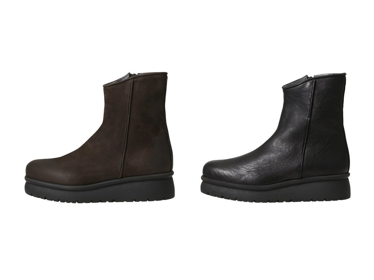 【PLAIN PEOPLE/プレインピープル】の【PATRIZIA BONFANTI】ショートブーツ TARA LOW 別注 おすすめ人気トレンドファッション通販アイテム インテリア・キッズ・メンズ・レディースファッション・服の通販 founy(ファニー) 　ファッション　Fashion　レディースファッション　Fashion for Women　2025年　2025　2025-2026秋冬・A/W　Autumn/Winter 2025–26 AW25–26　イタリア　Italy　シューズ　Shoes, Footwear　ショート　Short, Short Length　別注　Limited Edition, Custom Order　A/W・秋冬　Autumn/Winter　ブラウン系　Brown　ブラック系　Black　|ID:crp329100000221400