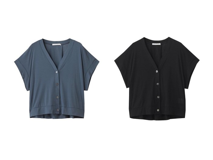 【PLAIN PEOPLE/プレインピープル】のガス強撚フライス半袖カーディガン おすすめ人気トレンドファッション通販アイテム 人気、トレンドファッション・服の通販 founy(ファニー) ファッション Fashion レディースファッション Fashion for Women トップス・カットソー Cut & Sew Tops カーディガン・羽織り Layered Style Cardigans シャツ・ブラウス・オフィスカジュアル Elegant Blouses & Button-Ups ロングTシャツ・Tシャツ Longline T-Shirts & Tees カットソー・ベーシックTシャツ Cut-and-Sewn Tops / Stretch Tees & Basics 2025年 2025 2025-2026秋冬・A/W Autumn/Winter 2025–26 AW25–26 カーディガン Cardigan, Knitwear デコルテ Décolleté, Neckline エレガント 上品 Elegant 半袖 Short Sleeve, Half Sleeve A/W・秋冬 Autumn/Winter |ID:crp329100000221401