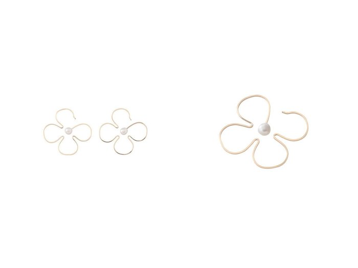 【NATURALI JEWELRY/ナチュラリジュエリ】の【ELLE SHOP限定】ブルーミングフラワーフープピアス おすすめ人気トレンドファッション通販アイテム 人気、トレンドファッション・服の通販 founy(ファニー) ファッション Fashion レディースファッション Fashion for Women ジュエリー Jewelry ファッションリング Fashion Rings イヤリング・フープ・ドロップタイプ Hoop, Drop & Clip Earrings 2025年 2025 2025-2026秋冬・A/W Autumn/Winter 2025–26 AW25–26 イヤリング Earrings パール Pearl, Pearl Accent フラワー Flower, Floral フープ Hoop, Hoop Earrings モチーフ Motif, Design Theme ワイヤー Wire, Wired Bra エレガント 上品 Elegant A/W・秋冬 Autumn/Winter |ID:crp329100000221405