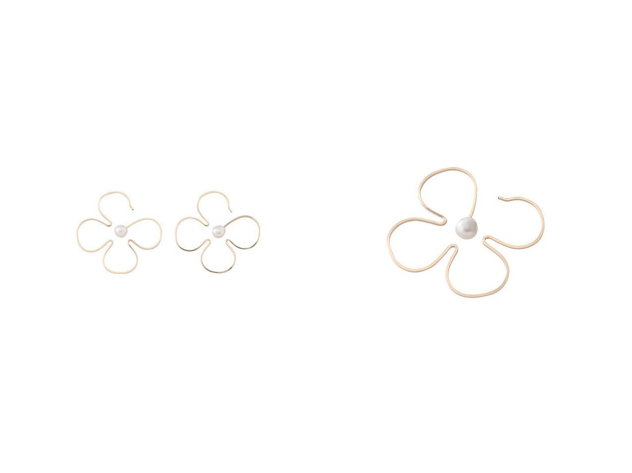 【NATURALI JEWELRY/ナチュラリジュエリ】の【ELLE SHOP限定】ブルーミングフラワーフープピアス おすすめ人気トレンドファッション通販アイテム インテリア・キッズ・メンズ・レディースファッション・服の通販 founy(ファニー) 　ファッション　Fashion　レディースファッション　Fashion for Women　ジュエリー　Jewelry　ファッションリング　Fashion Rings　イヤリング・フープ・ドロップタイプ　Hoop, Drop & Clip Earrings　2025年　2025　2025-2026秋冬・A/W　Autumn/Winter 2025–26 AW25–26　イヤリング　Earrings　パール　Pearl, Pearl Accent　フラワー　Flower, Floral　フープ　Hoop, Hoop Earrings　モチーフ　Motif, Design Theme　ワイヤー　Wire, Wired Bra　エレガント 上品　Elegant　A/W・秋冬　Autumn/Winter　|ID:crp329100000221405