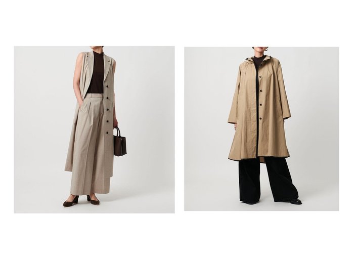 【UNITED ARROWS/ユナイテッドアローズ】のREOPEL ワンピース -ウォッシャブル-&NALYA テントライン フーデット コート おすすめ人気トレンドファッション通販アイテム 人気、トレンドファッション・服の通販 founy(ファニー) ファッション Fashion レディースファッション Fashion for Women ワンピース Dresses アウター Coat / Outerwear Collection コート・ロングコート・ピーコート Long Coats, Peacoats & More おすすめ Recommended / Our Picks ウォッシャブル Machine Washable ジャケット Jacket, Outerwear ストライプ Stripe, Striped Pattern セットアップ Set-Up, Coordinated Outfit デニム Denim, Jeans Material ドレス Dress, One-Piece フロント Front, Front Design ベスト Vest, Waistcoat ロング Long, Long-Length イタリア Italy パイピング Piping, Trim Design ポンチョ Poncho, Cape Style ワイド Wide, Wide Fit |ID:crp329100000221409