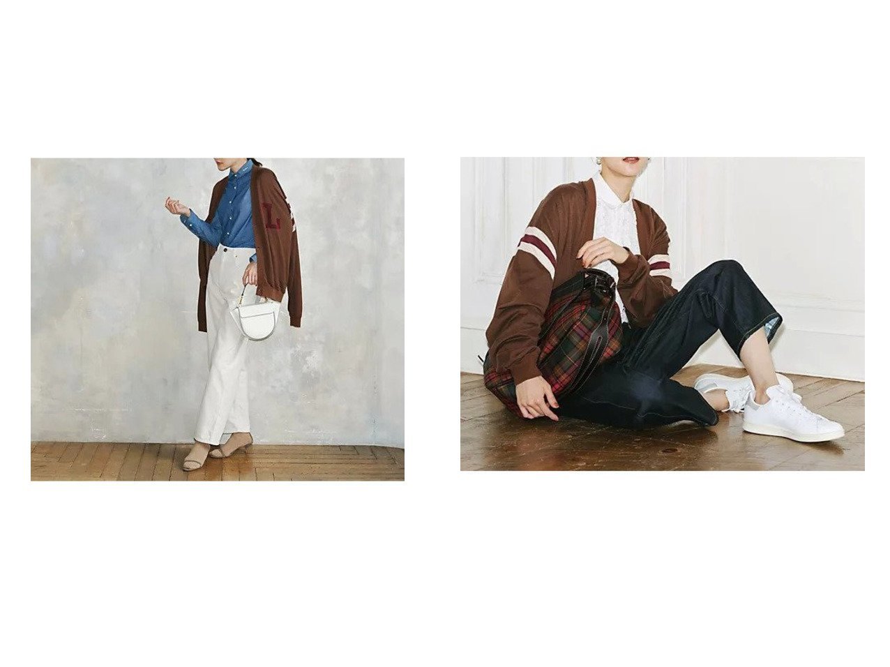 【REMI RELIEF/レミレリーフ】の【HPS別注】C天竺フットボールカーディガン おすすめ人気トレンドファッション通販アイテム インテリア・キッズ・メンズ・レディースファッション・服の通販 founy(ファニー) 　ファッション　Fashion　レディースファッション　Fashion for Women　トップス・カットソー　Cut & Sew Tops　カーディガン・羽織り　Layered Style Cardigans　とろみ　Fluid, Flowy Fabric　カーディガン　Cardigan, Knitwear　ポケット　Pocket, Pocket Detail　別注　Limited Edition, Custom Order　定番　Standard, Basic Item　洗える　Machine Washable　グレー系　Gray　ブラウン系　Brown　|ID:crp329100000221413