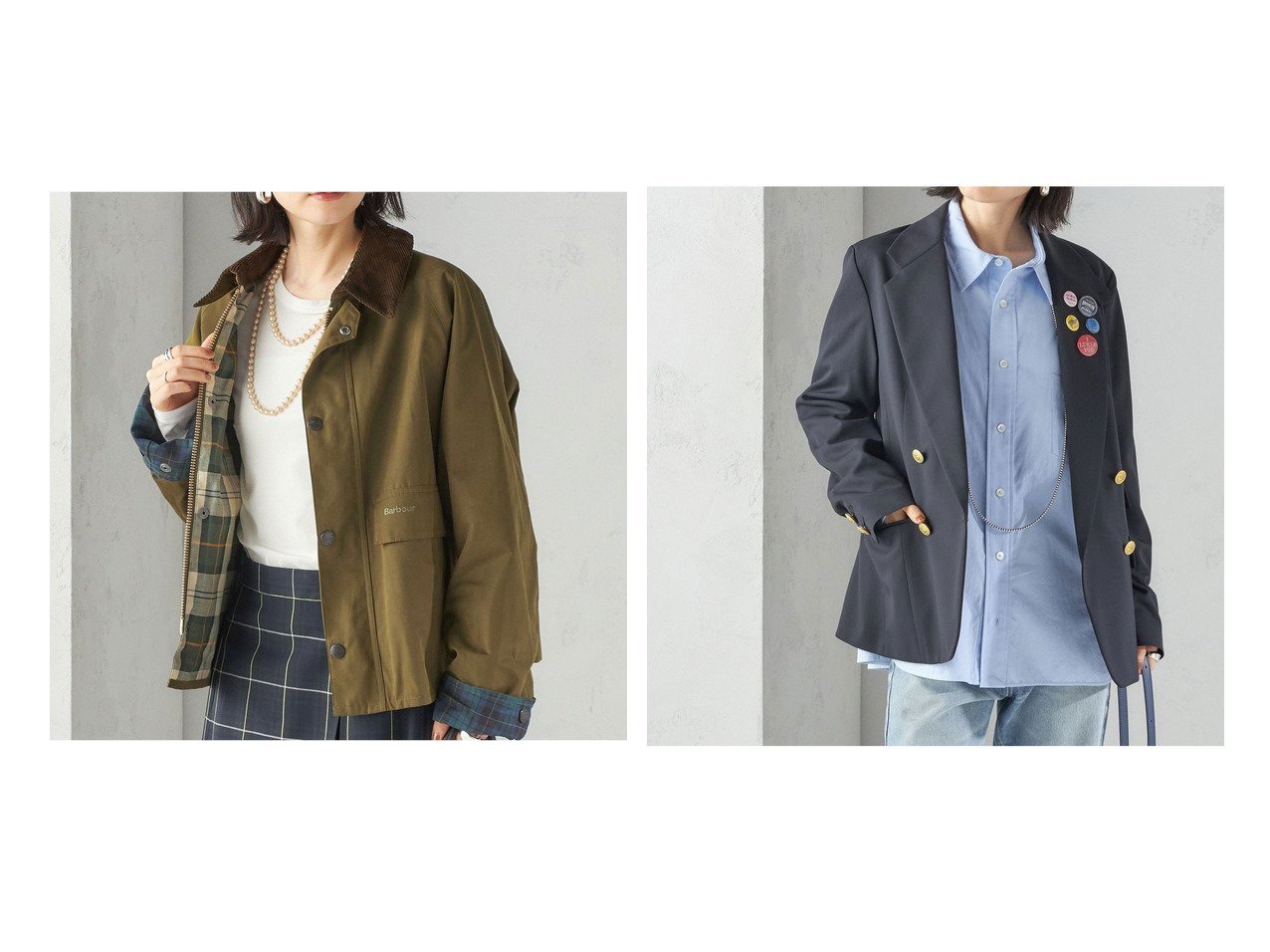【SHIPS/シップス フォー ウィメン】の【SHIPS別注】Barbour 50th ANNIV SPEY ジャケット&【SHIPS別注】TICCAmanipuri 50th ANNIV テーラード ジャケット おすすめ人気トレンドファッション通販アイテム インテリア・キッズ・メンズ・レディースファッション・服の通販 founy(ファニー) 　ファッション　Fashion　レディースファッション　Fashion for Women　アウター　Coat / Outerwear Collection　レディースジャケット・軽アウター　Jackets　テーラードジャケット / 通勤・きれいめスタイル　Tailored Jackets & Blazers　アウトドア　Outdoor Clothing　インナー　Innerwear　ジャケット　Jacket, Outerwear　スウェット / スエット　Sweatshirt, Sweatwear　スペシャル　Special, Limited Edition　チェック　Check, Plaid, Tartan　チュール　Tulip, Tulip Motif　定番　Standard, Basic Item　人気　Popular, Best Seller　ポケット　Pocket, Pocket Detail　別注　Limited Edition, Custom Order　レース　Lace, Lace Fabric　おすすめ　Recommended / Our Picks　エレガント 上品　Elegant　2025年　2025　2025-2026秋冬・A/W　Autumn/Winter 2025–26 AW25–26　ブラック系　Black　ブルー系　Blue　|ID:crp329100000221432