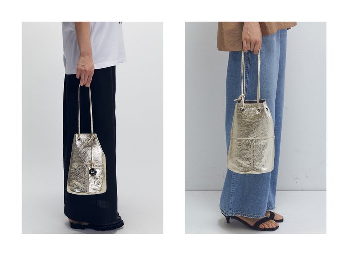 【1er Arrondissement/プルミエ アロンディスモン】の【WEB限定】【MARCO MASI】巾着ショルダーバッグ(ゴールド) おすすめ人気トレンドファッション通販アイテム 人気、トレンドファッション・服の通販 founy(ファニー) ファッション Fashion レディースファッション Fashion for Women バッグ Bags 2025年 2025 2025-2026秋冬・A/W Autumn/Winter 2025–26 AW25–26 イタリア Italy スマート Smart, Elegant ミラノ Milano Style, Italian-Inspired 人気 Popular, Best Seller 巾着 Drawstring Bag, Kinchaku A/W・秋冬 Autumn/Winter 財布 Wallet, Purse |ID:crp329100000221437