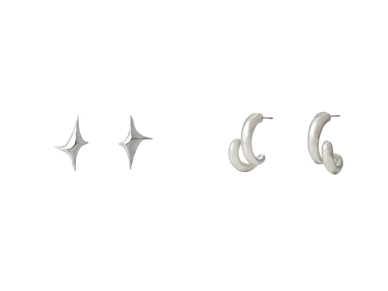 【1er Arrondissement/プルミエ アロンディスモン】の【Lemme.】Shine ピアス&【PHILIPPE AUDIBERT】2ラインピアス おすすめ人気トレンドファッション通販アイテム インテリア・キッズ・メンズ・レディースファッション・服の通販 founy(ファニー) 　ファッション　Fashion　レディースファッション　Fashion for Women　ジュエリー　Jewelry　ファッションリング　Fashion Rings　イヤリング・フープ・ドロップタイプ　Hoop, Drop & Clip Earrings　2025年　2025　2025-2026秋冬・A/W　Autumn/Winter 2025–26 AW25–26　イヤリング　Earrings　シューズ　Shoes, Footwear　シルバー　Silver, Metallic Silver　シンプル　Simple, Minimal　ジュエリー　Jewelry, Accessories　モチーフ　Motif, Design Theme　A/W・秋冬　Autumn/Winter　ゴールド系　Gold　|ID:crp329100000221442