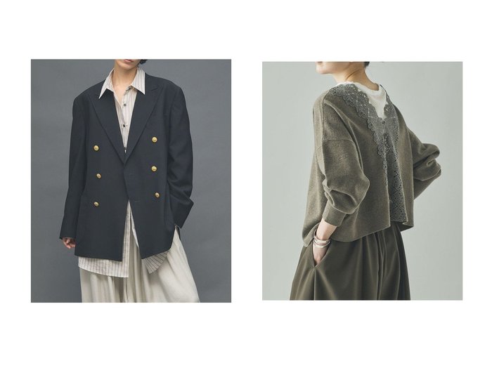 【Curensology/カレンソロジー】の【Brooks Brothers】別注6ボタンダブルブレザー&バックレースニットプルオーバー おすすめ人気トレンドファッション通販アイテム インテリア・キッズ・メンズ・レディースファッション・服の通販 founy(ファニー) https://founy.com/ ファッション Fashion レディースファッション Fashion for Women アウター Coat / Outerwear Collection レディースジャケット・軽アウター Jackets トップス・カットソー Cut & Sew Tops ニット Knit Tops & Sweaters カジュアルプルオーバー・ニットトップス Pullovers & Knit Tops / Casual Pullovers アメリカン American Style エレガント 上品 Elegant クラシック Classic, Timeless Style コレクション Collection, Seasonal Line ジャケット Jacket, Outerwear スタイリッシュ Stylish, Fashionable ダブル Double, Double-Breasted ドレープ Drape, Draping Fabric 定番 Standard, Basic Item ニューヨーク New York, NYC Style 人気 Popular, Best Seller パイピング Piping, Trim Design パッチ Patch, Appliqué ポケット Pocket, Pocket Detail 別注 Limited Edition, Custom Order A/W・秋冬 Autumn/Winter 入学式 Entrance Ceremony 卒業式 Graduation Ceremony 2025年 2025 2025-2026秋冬・A/W Autumn/Winter 2025–26 AW25–26 フェミニン Feminine, Girly レース Lace, Lace Fabric ワイド Wide, Wide Fit |ID:crp329100000221473
