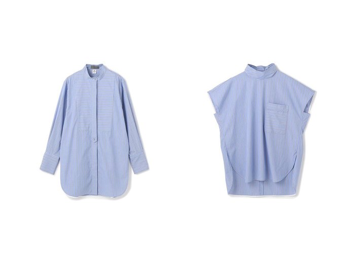 【uncrave/アンクレイヴ】のTHOMAS MASON ドレスシャツ&THOMAS MASON ボウタイブラウス おすすめ人気トレンドファッション通販アイテム インテリア・キッズ・メンズ・レディースファッション・服の通販 founy(ファニー) https://founy.com/ ファッション Fashion レディースファッション Fashion for Women トップス・カットソー Cut & Sew Tops シャツ・ブラウス・オフィスカジュアル Elegant Blouses & Button-Ups ワンピース Dresses フォーマル・パーティードレス・結婚式用ドレス Elegant & Casual Dresses 2025年 2025 2025-2026秋冬・A/W Autumn/Winter 2025–26 AW25–26 カフス Cuff Design ストライプ Stripe, Striped Pattern スリット Slit, Slit Detail スリーブ Sleeve, Long Sleeve / Short Sleeve ドレス Dress, One-Piece ヨーク Yoke, Yoke Design ロング Long, Long-Length A/W・秋冬 Autumn/Winter |ID:crp329100000221487