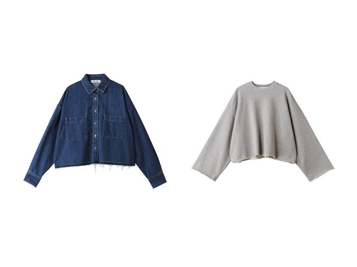 【SACRA/サクラ】のプレミアムフリーストップス&オーセンティックデニムシャツジャケット おすすめ人気トレンドファッション通販アイテム インテリア・キッズ・メンズ・レディースファッション・服の通販 founy(ファニー) https://founy.com/ ファッション Fashion レディースファッション Fashion for Women アウター Coat / Outerwear Collection レディースジャケット・軽アウター Jackets トップス・カットソー Cut & Sew Tops シャツ・ブラウス・オフィスカジュアル Elegant Blouses & Button-Ups ロングTシャツ・Tシャツ Longline T-Shirts & Tees カットソー・ベーシックTシャツ Cut-and-Sewn Tops / Stretch Tees & Basics 2025年 2025 2025-2026秋冬・A/W Autumn/Winter 2025–26 AW25–26 カットオフ Cut-Off Design クロップド Cropped, Short Length ストーン Stone, Gem-Like スリーブ Sleeve, Long Sleeve / Short Sleeve デニム Denim, Jeans Material ロング Long, Long-Length A/W・秋冬 Autumn/Winter |ID:crp329100000221507