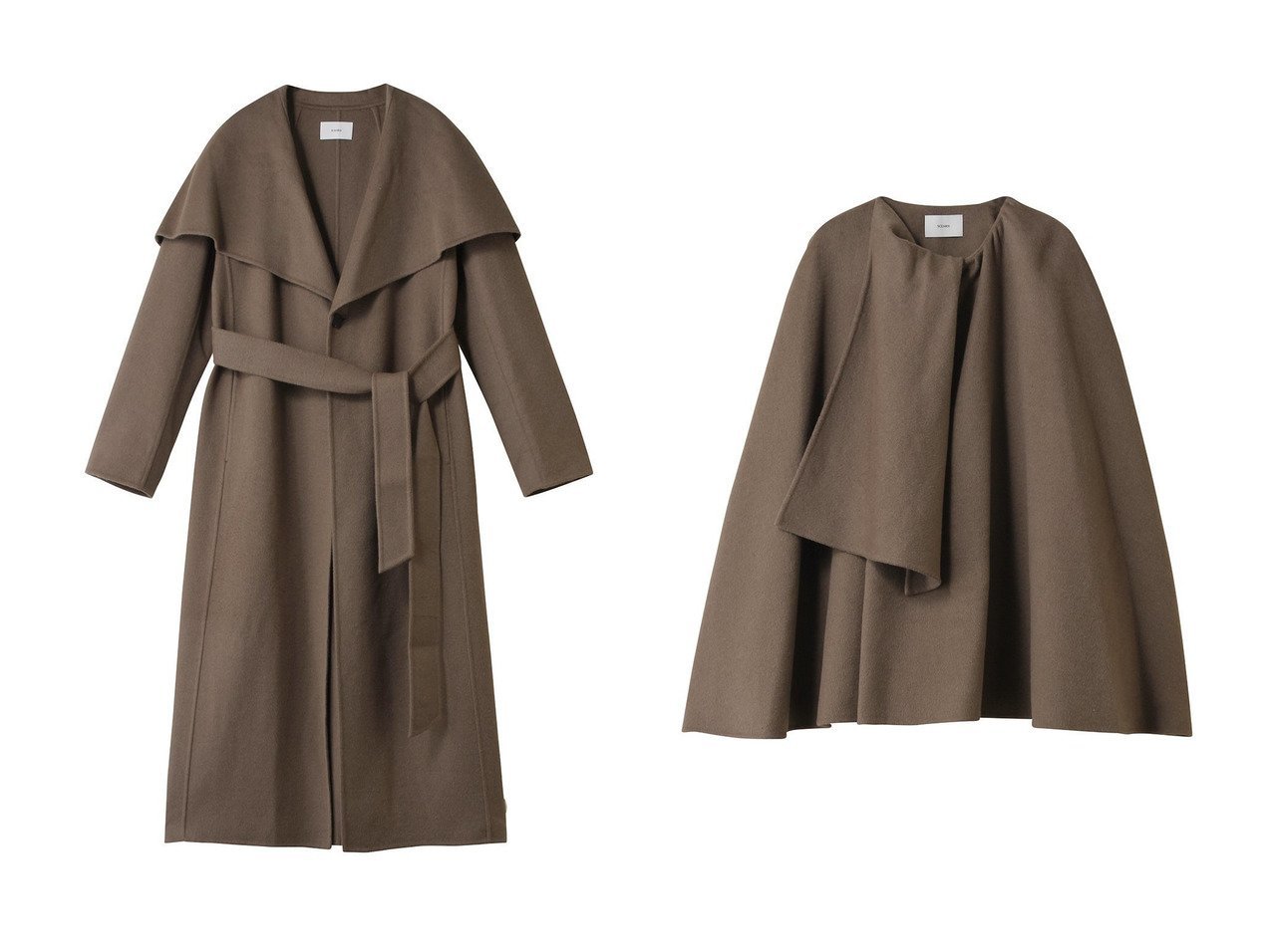 【SCEARN/セアン】のWOOLSPIBER DOUBLE FACE コート&WOOLSPIBER DOUBLE FACE コート おすすめ人気トレンドファッション通販アイテム インテリア・キッズ・メンズ・レディースファッション・服の通販 founy(ファニー) 　ファッション　Fashion　レディースファッション　Fashion for Women　アウター　Coat / Outerwear Collection　コート・ロングコート・ピーコート　Long Coats, Peacoats & More　2025年　2025　2025-2026秋冬・A/W　Autumn/Winter 2025–26 AW25–26　スタイリッシュ　Stylish, Fashionable　ロング　Long, Long-Length　A/W・秋冬　Autumn/Winter　ブラック系　Black　ブラウン系　Brown　|ID:crp329100000221509