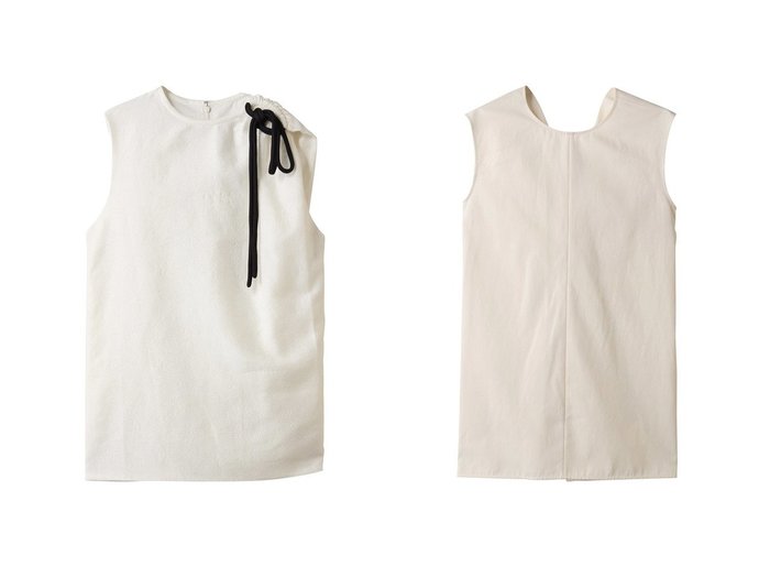 【SCEARN/セアン】のCOTTON NYLON JACQUARD ブラウス&SILK COTTON CLOTH ノースリーブブラウス おすすめ人気トレンドファッション通販アイテム 人気、トレンドファッション・服の通販 founy(ファニー) ファッション Fashion レディースファッション Fashion for Women トップス・カットソー Cut & Sew Tops キャミソール&ノースリーブ Camisoles & Sleeveless Tops シャツ・ブラウス・オフィスカジュアル Elegant Blouses & Button-Ups 2025年 2025 2025-2026秋冬・A/W Autumn/Winter 2025–26 AW25–26 エレガント 上品 Elegant シンプル Simple, Minimal ジャカード／ジャガード Jacquard, Woven Pattern ノースリーブ Sleeveless, No-Sleeve リュクス Luxury, Elegant, High-End, Chic A/W・秋冬 Autumn/Winter |ID:crp329100000221510