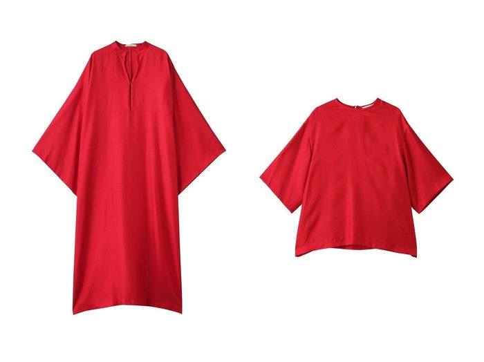 【SCEARN/セアン】の22MM SILK TWILL ドレス・ワンピース&22MM SILK TWILL ブラウス おすすめ人気トレンドファッション通販アイテム インテリア・キッズ・メンズ・レディースファッション・服の通販 founy(ファニー) https://founy.com/ ファッション Fashion レディースファッション Fashion for Women ワンピース Dresses フォーマル・パーティードレス・結婚式用ドレス Elegant & Casual Dresses チュニック Tunic Tops & Dresses トップス・カットソー Cut & Sew Tops シャツ・ブラウス・オフィスカジュアル Elegant Blouses & Button-Ups 2025年 2025 2025-2026秋冬・A/W Autumn/Winter 2025–26 AW25–26 ショルダー Shoulder, Shoulder Strap スリット Slit, Slit Detail チュニック Tunic, Long Top ドレス Dress, One-Piece ドロップ Drop Shoulder, Dropped Style ベーシック Basic, Essential ロング Long, Long-Length A/W・秋冬 Autumn/Winter |ID:crp329100000221511
